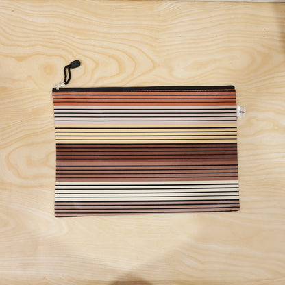Stylish striped design waterproof document bag for professional use