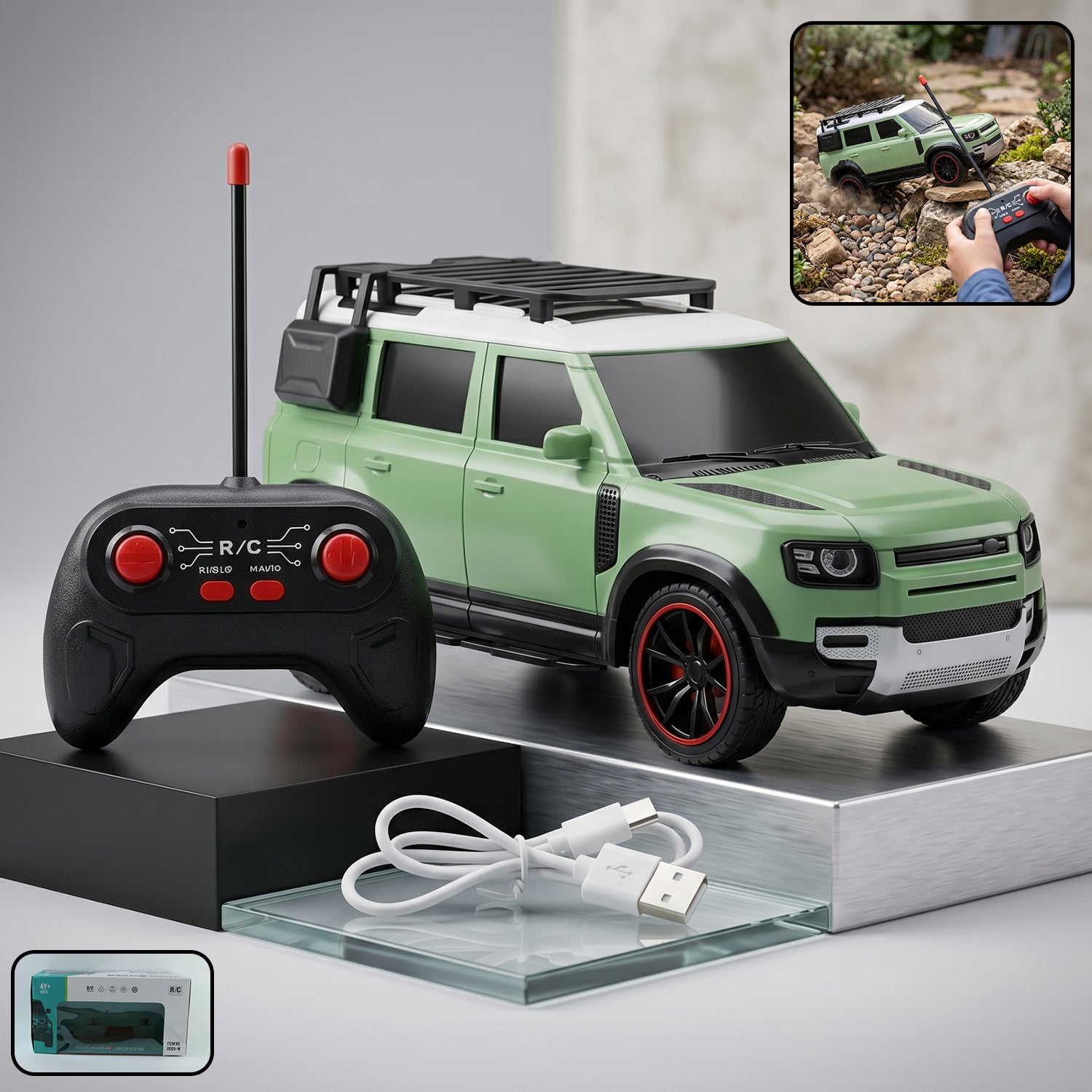 Remote Control Car Toy High-Speed RC Racing Car for Kids Boys Girls (1 Pc)