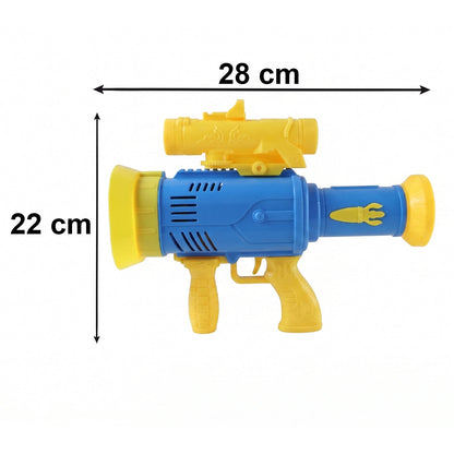 Automatic Rechargeable Bubble Gun Toy with Lights Bubble Maker for Kids (1 Pc)