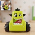 Cartoon Monster Push Back Car Toy – Friction Powered Kids Racer