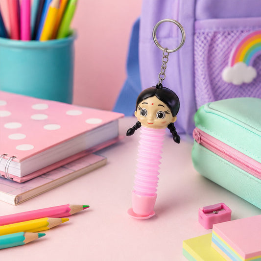 Pop tube stretch cartoon toy kids