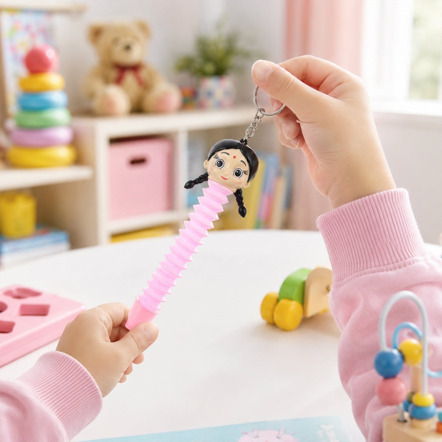 Pop Tube Stretch Cartoon Toy Fun Sensory Fidget Pop Tubes for Kids (1 Pc)