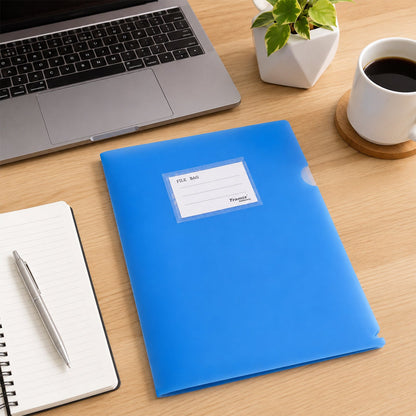 A4 plastic document file folder showing its slim, water-resistant design
