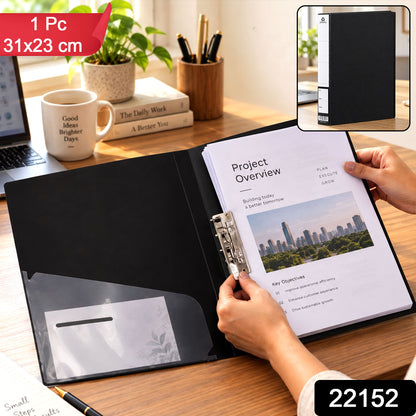 Clip Document Folder – Secure, Foldable A4 Organizer for Office