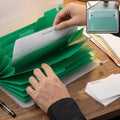Plastic 6 Pocket Document File Folder – Organizes papers efficiently