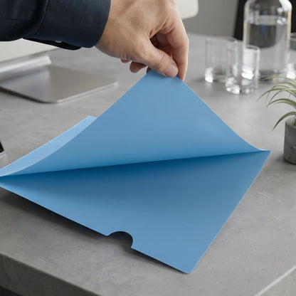 Practical plastic folder for papers, ideal for office and school documents