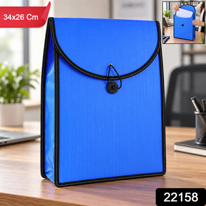 Plastic Expanding File Folder with Elastic Closure for Documents (34 x 26 Cm)