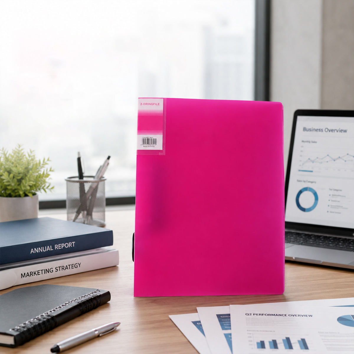 Office paper storage binder desk
