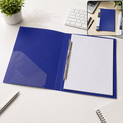 A4 plastic clip file folder inner pocket