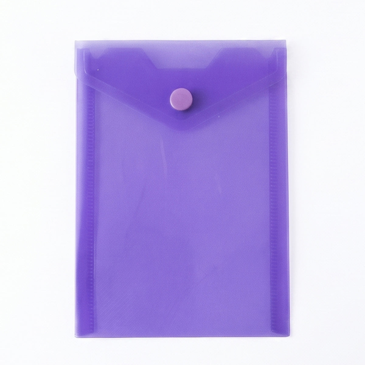 Compact plastic document folder on white background