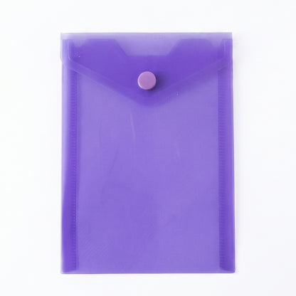 Compact plastic document folder on white background