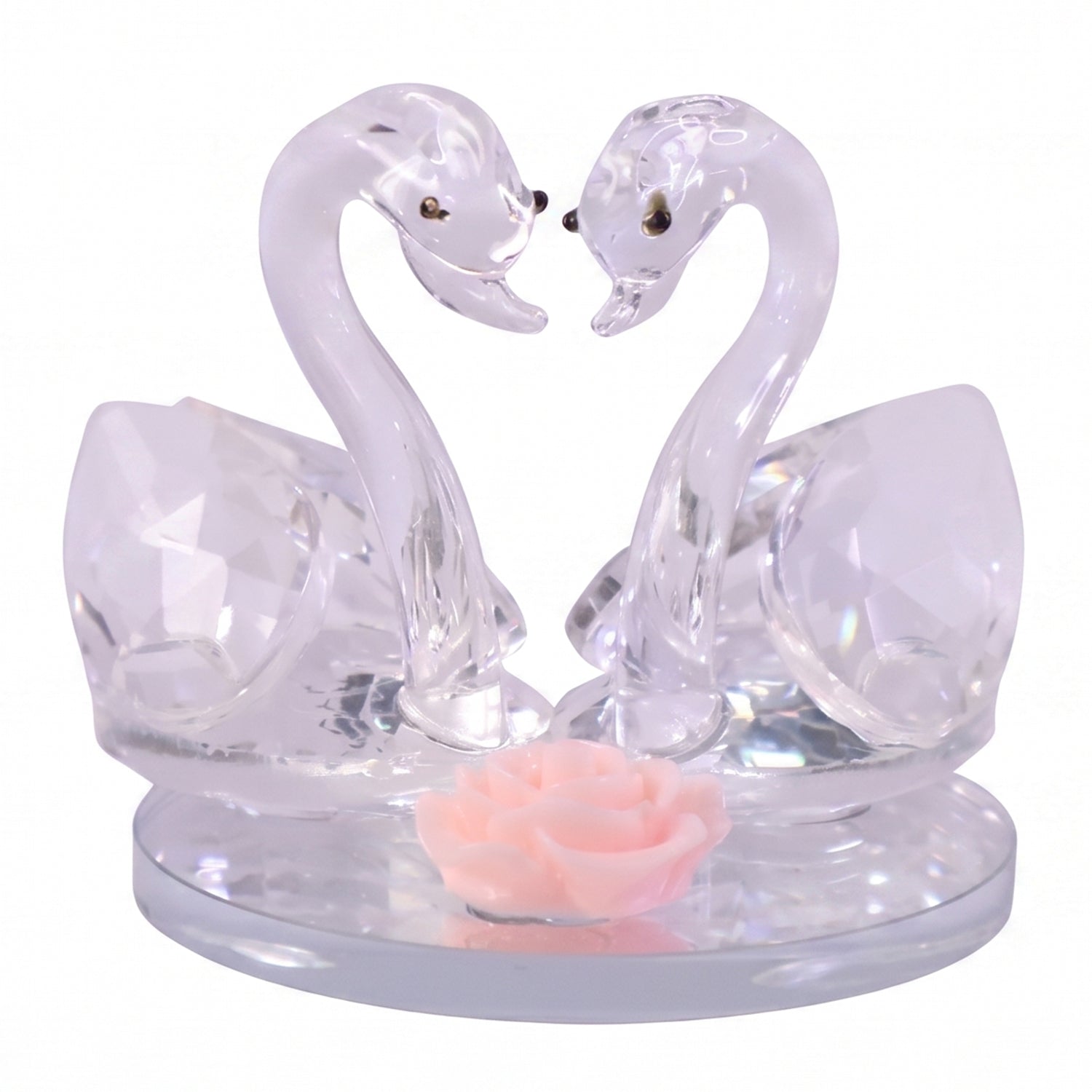 22178 crystal swan white background