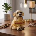 Dog Welcome Figurine – Charmingly Hand-Painted Home Decor