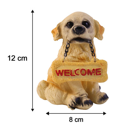 22181 welcome dog statue size