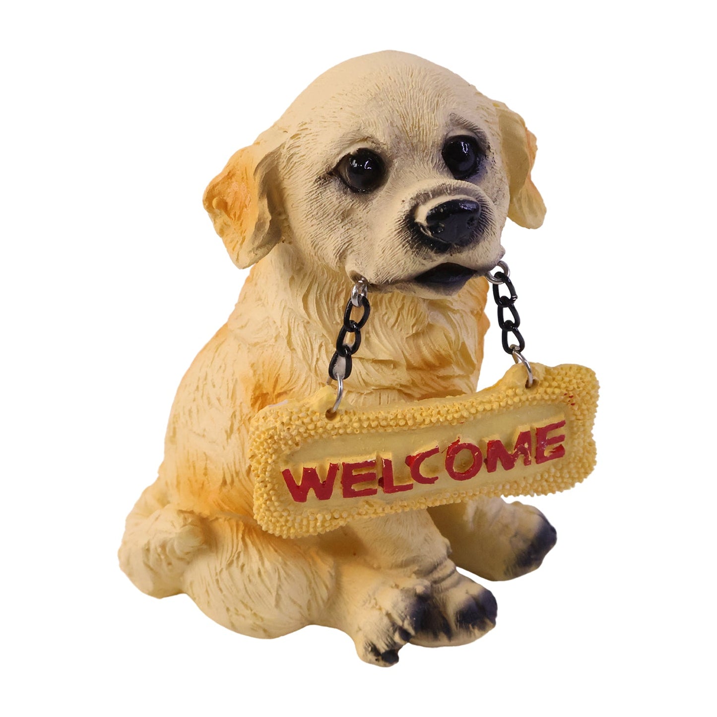 22181 welcome dog statue live