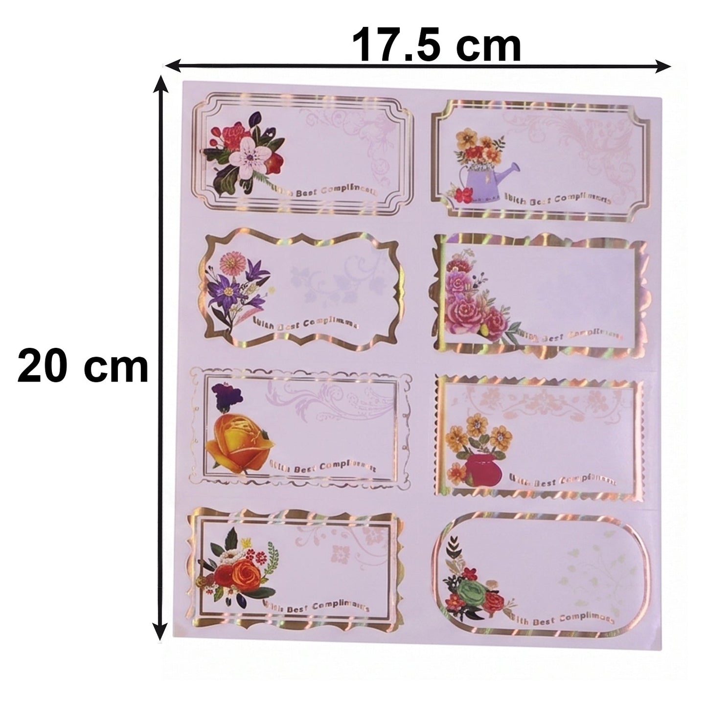 22182 gift tag stickers size