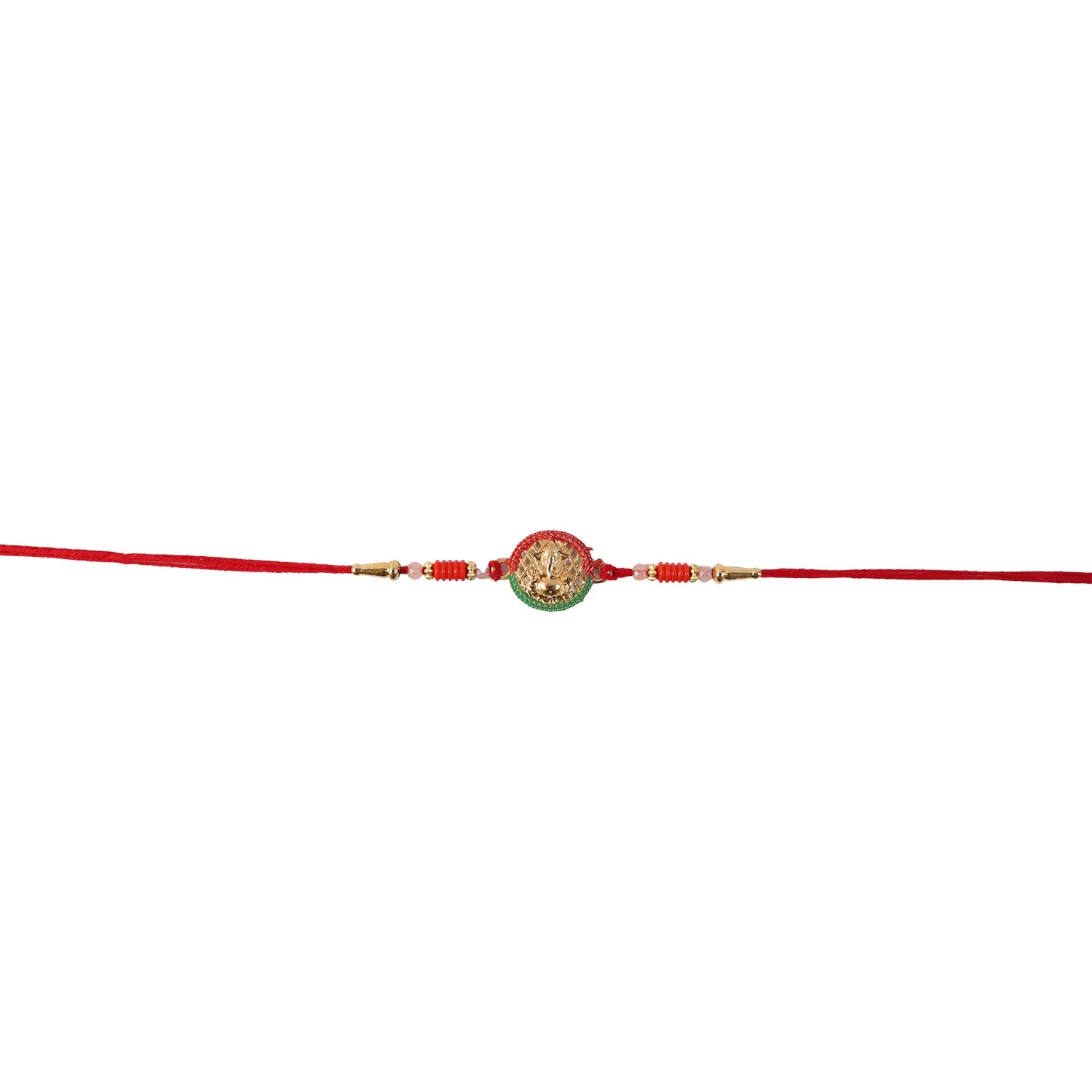 Mini Lord Ganesha Rakhi Elegant Traditional Festive Accessory (5pcs)