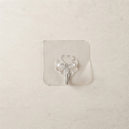Flower design adhesive utility hook