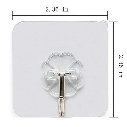Adhesive flower wall hook size guide