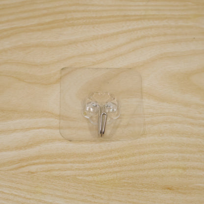 Transparent flower wall hook live product image