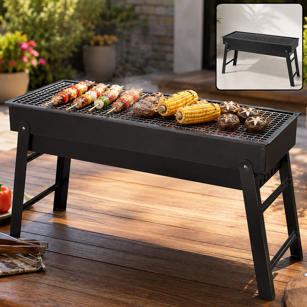 Portable Charcoal BBQ Grill – Folding Design for Outdoor & Home | FirePot