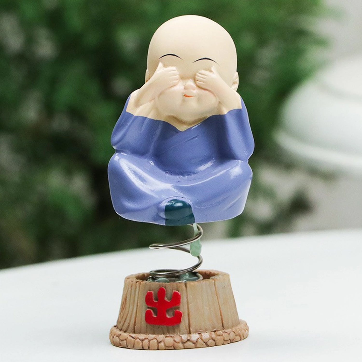 Baby monk Buddha spring bobblehead figurine set - image 7