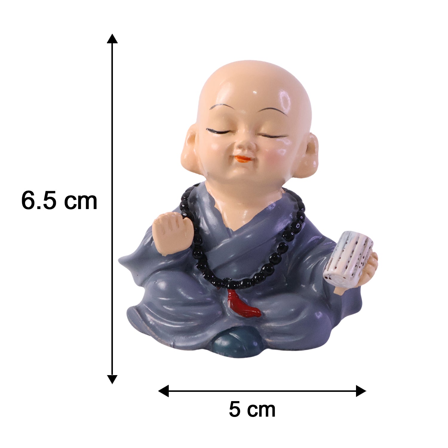 Little monk Buddha decorative statue set - image 6