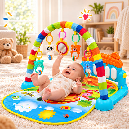 Baby piano activity play gym with hanging toys Baby_Piano_Play_Gym_01
