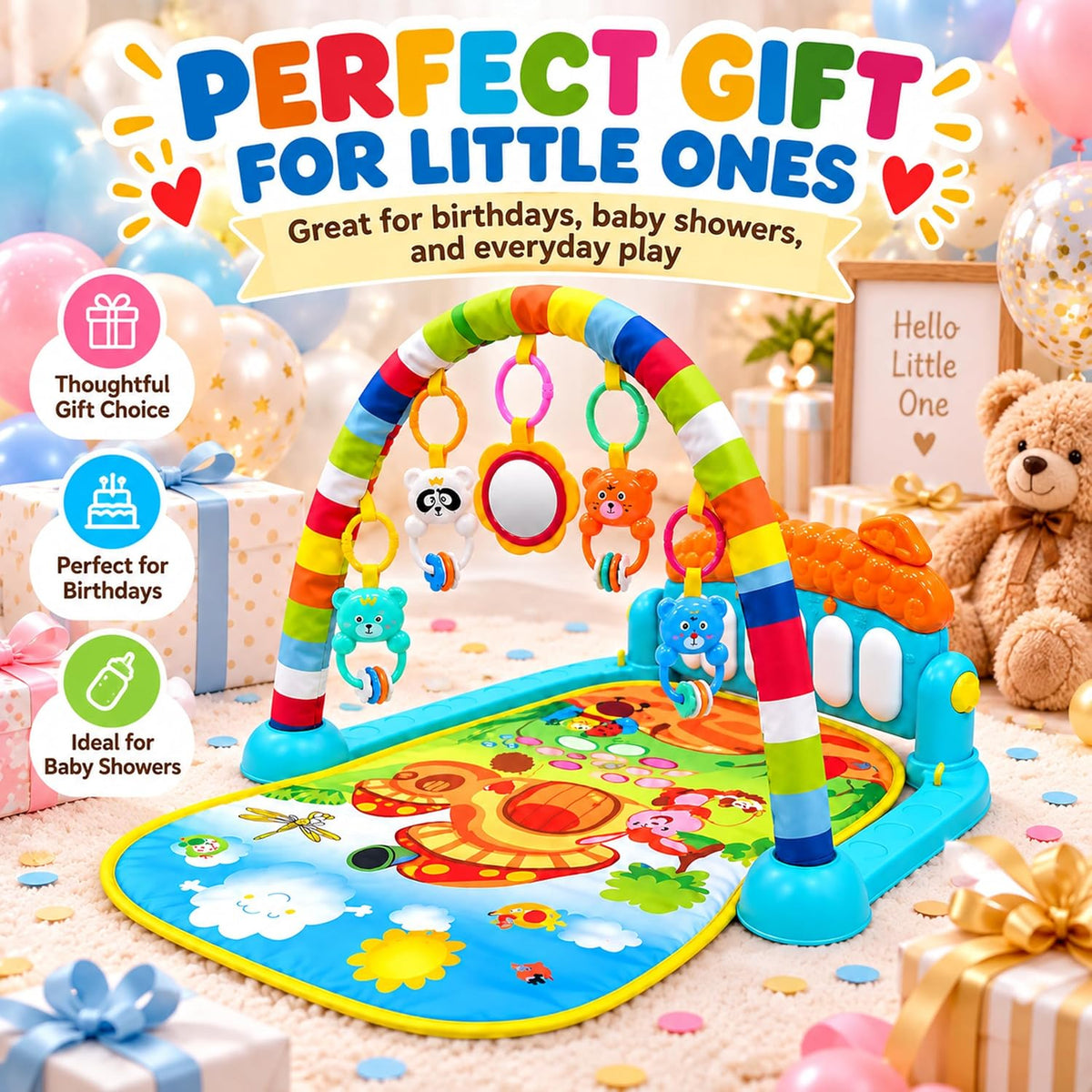 Baby piano activity play gym with hanging toys Baby_Piano_Play_Gym_03_Gift