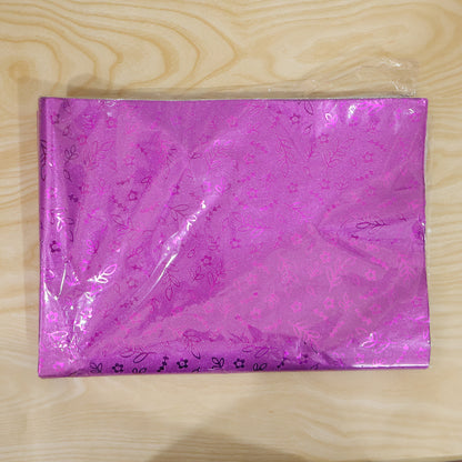 Actual gift wrapping paper plastic packing live photo