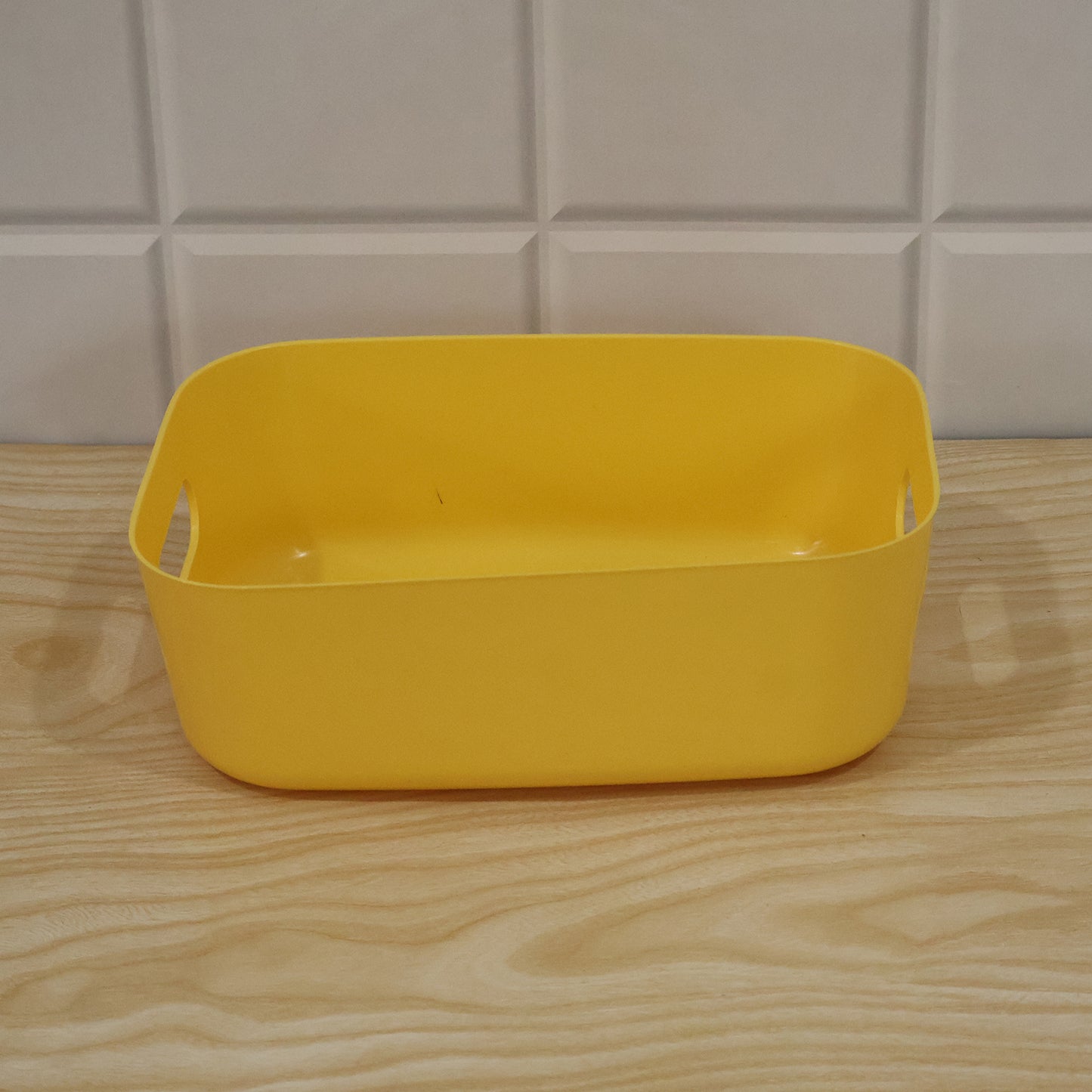 Live product photo of plastic storage basket