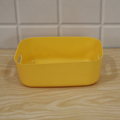 Live product photo of plastic storage basket