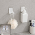 Self Adhesive Wall Mounted Shampoo Bottle Holder Set for Bathroom Storage (2 Pc)