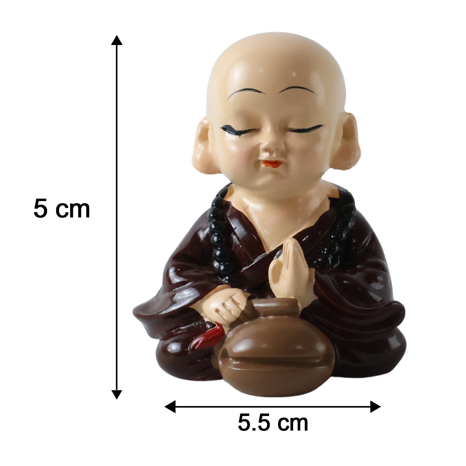 baby monk Buddha figurine size 5 x 5.5 cm