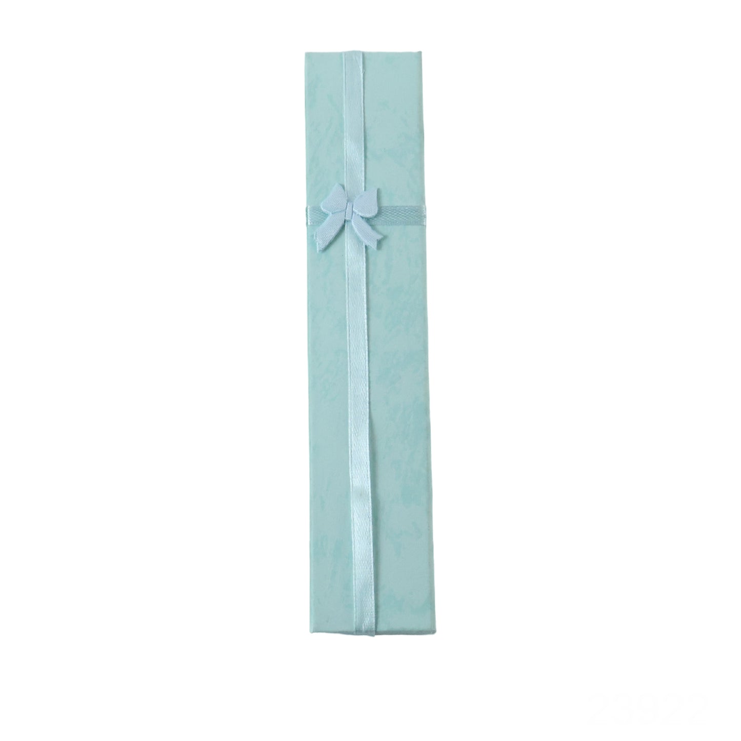 Long paper gift box on white background