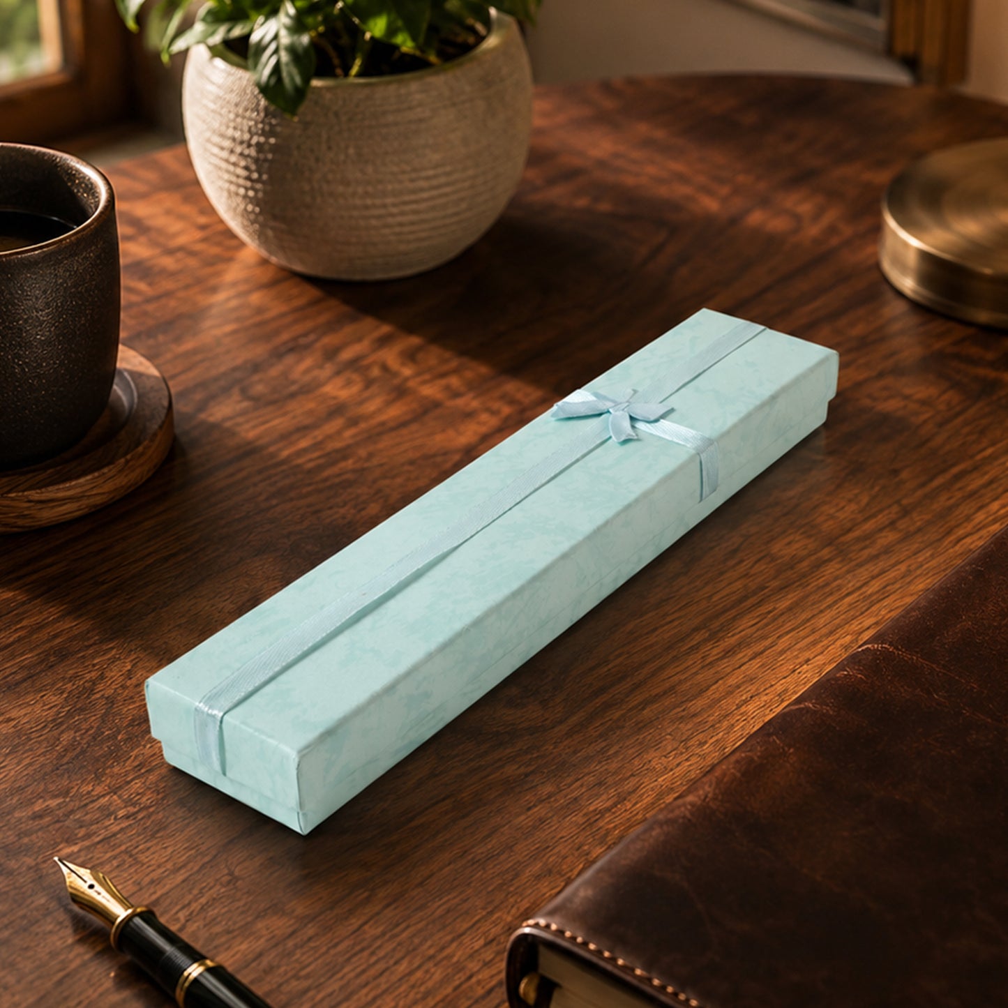 Elegant long rectangular gift box lifestyle image