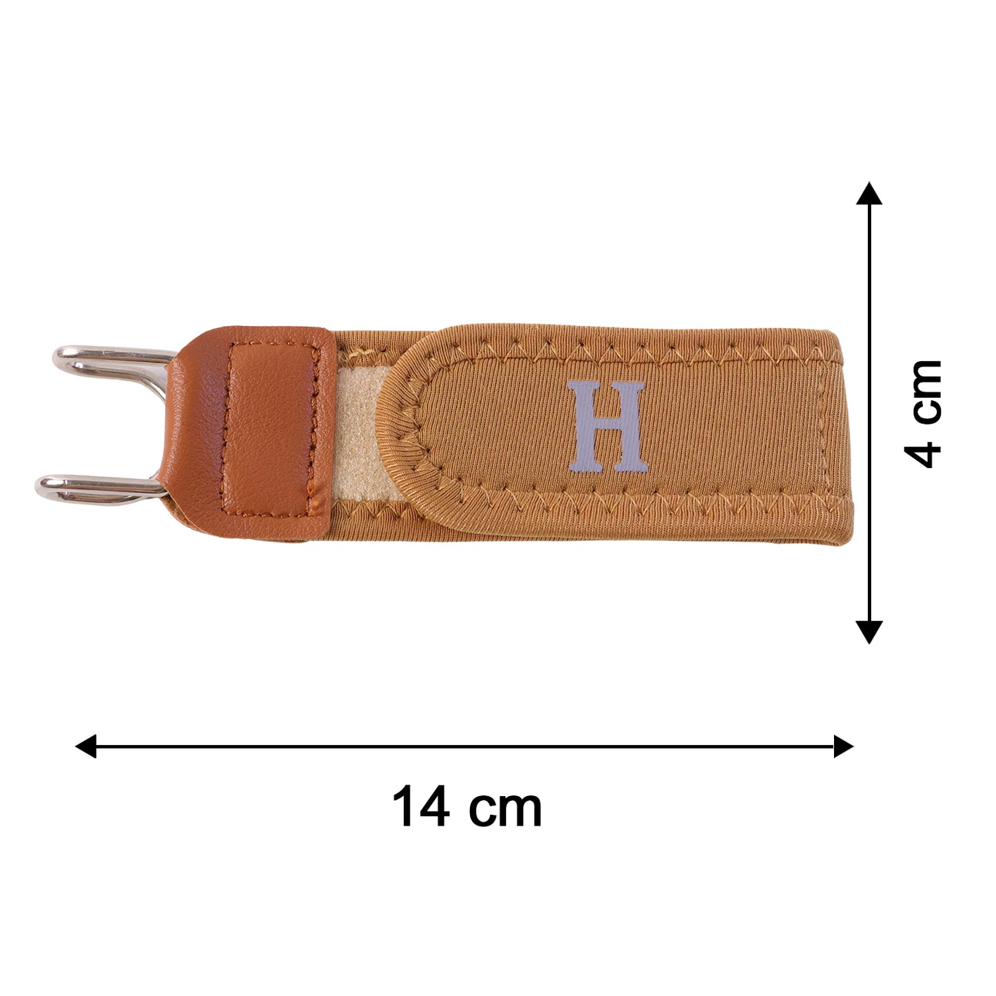 Buckleless elastic waist belt hook size 14 x 4 cm
