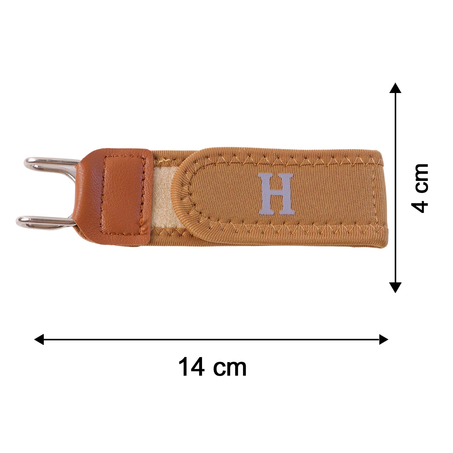 Buckleless elastic waist belt hook size 14 x 4 cm