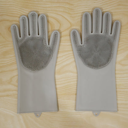 silicone cleaning gloves live product photo