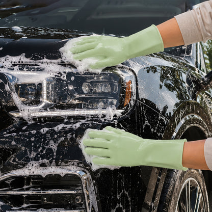 Silicone cleaning gloves for car washing