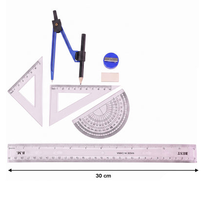 Geometry stationery set size guide