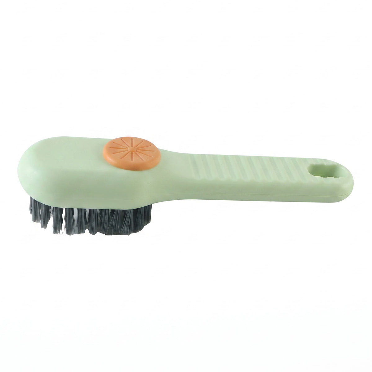 Liquid dispensing brush on white background