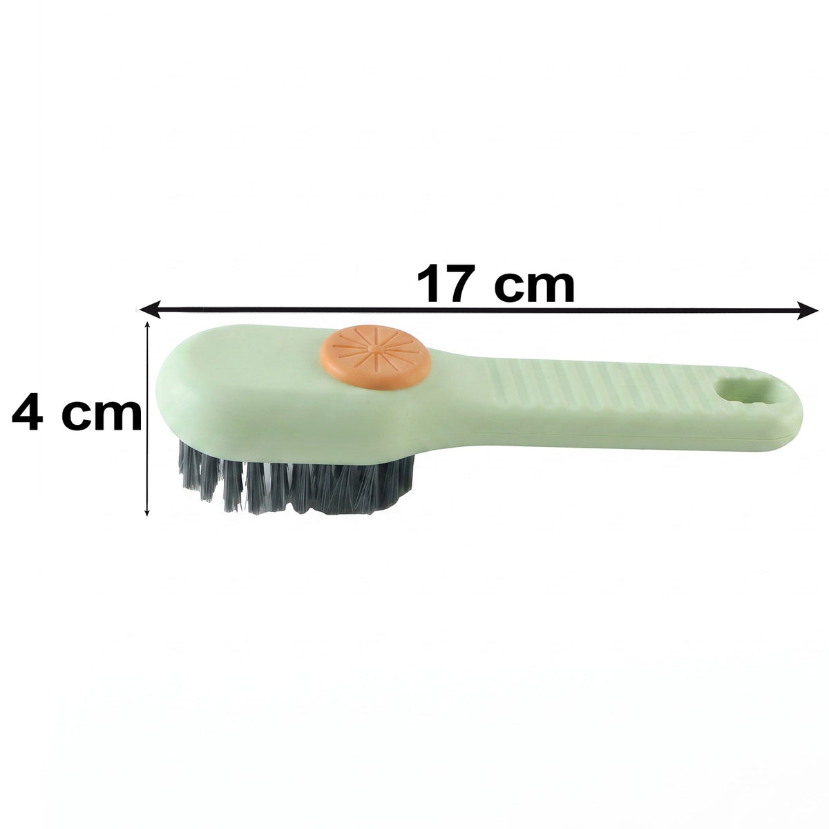 Liquid dispensing cleaning brush size guide