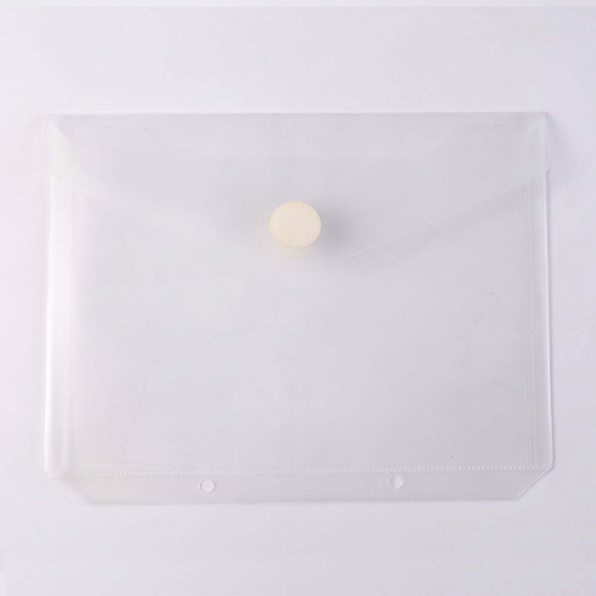 Transparent button file folder on white background