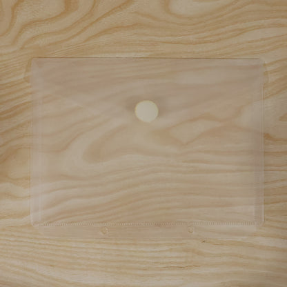 Transparent button file folder live product photo