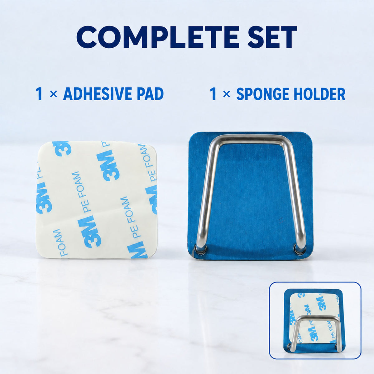Adhesive sponge holder sink caddy product image 9