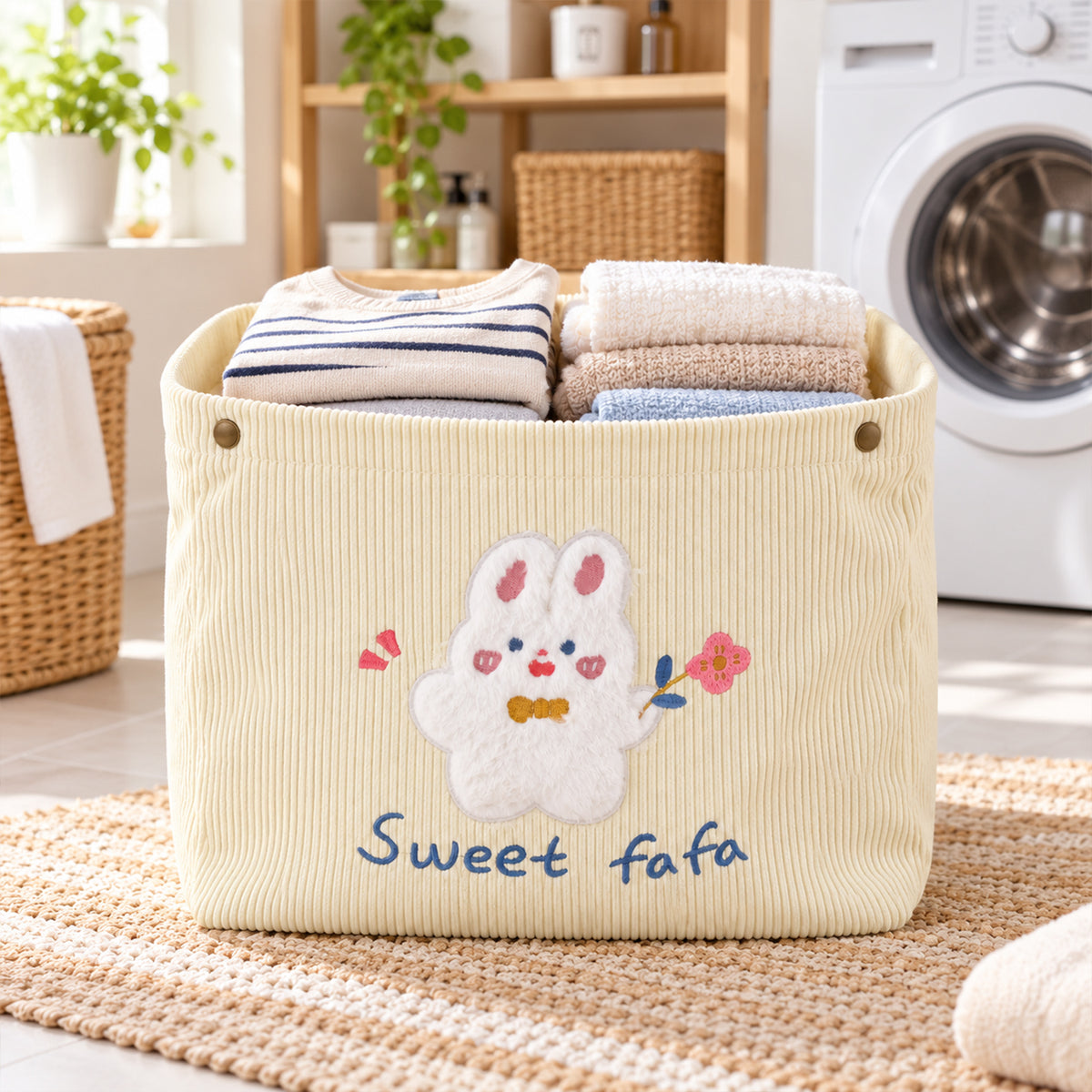 Foldable fabric storage basket product image 3