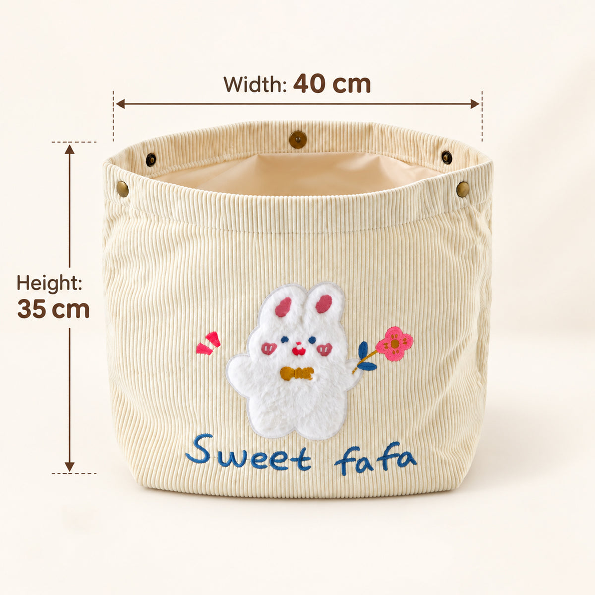 Foldable fabric storage basket product image 6