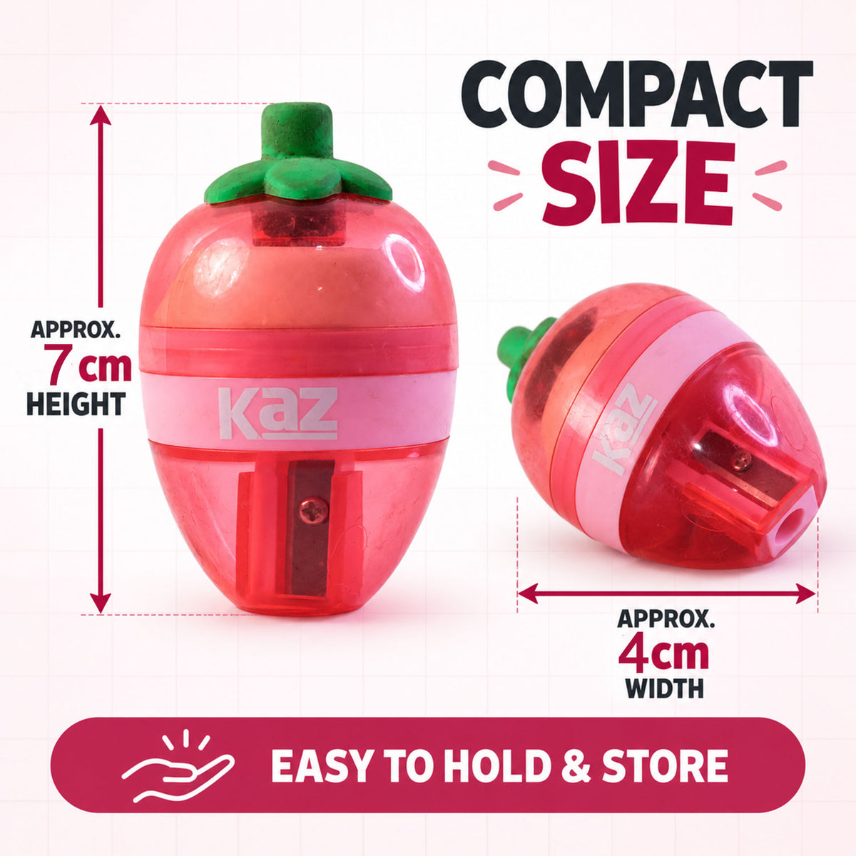 Strawberry manual pencil sharpener product image 6