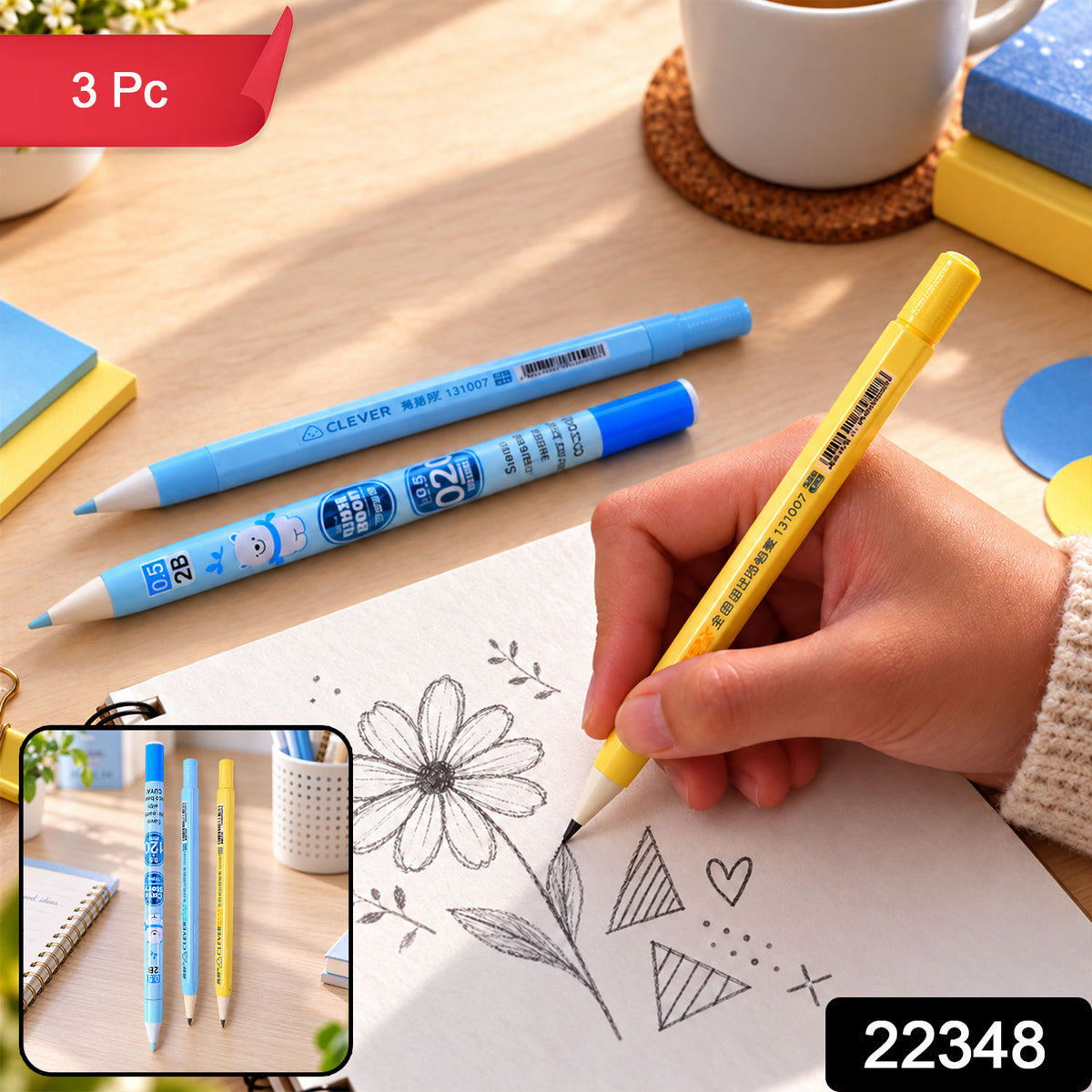 Retractable mechanical pencil set product image 2